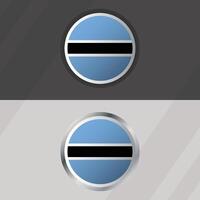 Botswana Round Flag Template vector