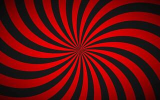 Decorative retro red spiral background, swirling radial pattern, simple abstract illustration vector