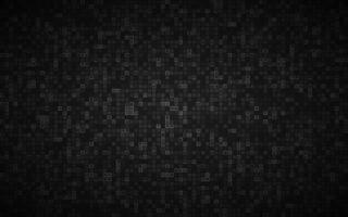 Black abstract background with transparent squares, mosaic look, modern illustration vector