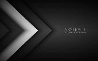 Black and white modern material design with a hexagonal pattern, corporate template for your business, abstract widescreen background vector