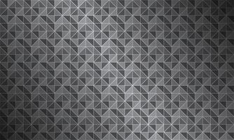 Abstract black and grey background composed of triangles with different transparency, modern seamless pattern, metallic look vector
