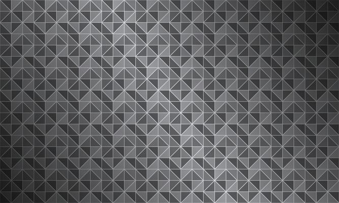 Abstract black and grey background composed of triangles with different transparency, modern seamless pattern, metallic look