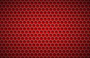 Red geometric polygons background, abstract red metallic hexagons background, simple illustration vector