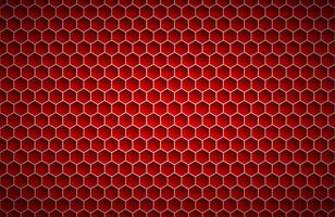 Red geometric polygons background, abstract red metallic hexagons background, simple illustration vector