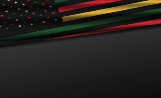 Juneteenth Freedom Day Black, red, and green banner or header background vector
