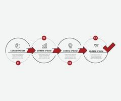 Modern Business Infograph of Circle Elements Free Elements vector