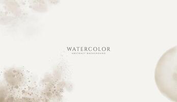 Abstract horizontal watercolor background. Neutral light colored empty space background illustration vector