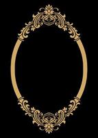 Luxury frame Ornament wedding decoration vector