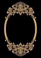 Luxury frame Ornament wedding decoration vector