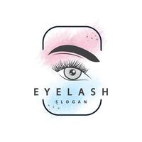 Eyelash Logo, Simple Design for Women's Care Beauty Business Brand Illustration Template vector