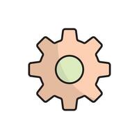 Setting icon design templates, simple and modern concept, isolated on white background vector