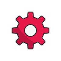 Setting icon design templates, simple and modern concept, isolated on white background vector