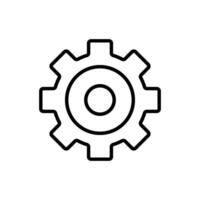 Setting icon design templates, simple and modern concept, isolated on white background vector