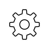 Setting icon design templates, simple and modern concept, isolated on white background vector