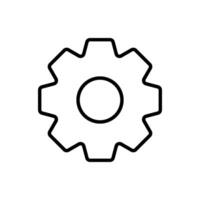 Setting icon design templates, simple and modern concept, isolated on white background vector