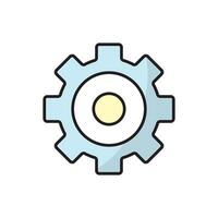 Setting icon design templates, simple and modern concept, isolated on white background vector