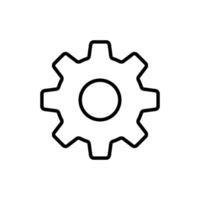 Setting icon design templates, simple and modern concept, isolated on white background vector