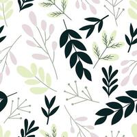 Lush pattern design of leaves and branches. A verdant tapestry of intricately intertwined foliage, evoking the beauty of nature. vector