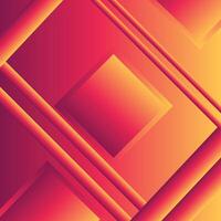 Modern abstract background red orange gradient color Square Shape abstract light diagonal background. vector