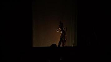 traditionell Schatten Marionette Performance video