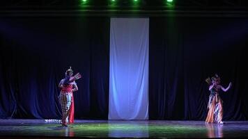 Traditional dance performance on stage video