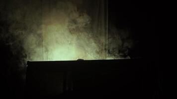 Shadow Puppet Performance with Smoke Effects video