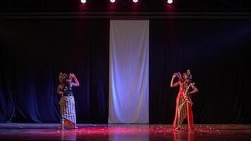 Traditional dance performance on stage video