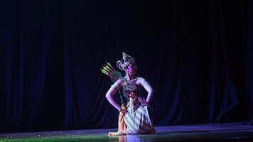 Traditional dancer performing on stage video