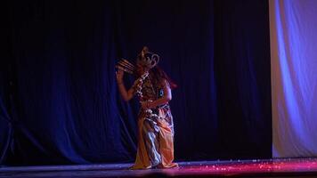 Traditional dancer performing on stage video