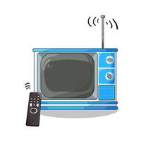 ilustración de antiguo televisión vector