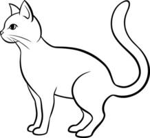 gato ilustración eps 10 vector