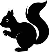 squirrel on a white background vector