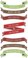 Beautiful Ribbons Banner, Tags and Bows Collection Set Design EPS Template. vector