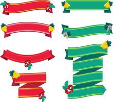 Beautiful Ribbons Banner, Tags and Bows Collection Set Design EPS Template. vector
