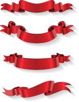 Beautiful Ribbons Banner, Tags and Bows Collection Set Design EPS Template. vector