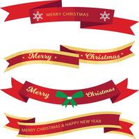 Beautiful Ribbons Banner, Tags and Bows Collection Set Design EPS Template. vector