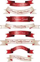 Beautiful Ribbons Banner, Tags and Bows Collection Set Design EPS Template. vector