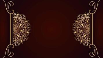 animiert Hintergrund, rotierend Ornament Mandala video