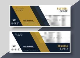 business presentation banner design in geometric shape vector