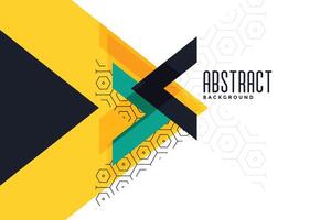 stylish yellow theme triangle abstract banner vector