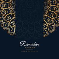 ramadan kareem islamic mandala pattern background vector