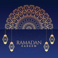 Ramadán kareem ornamental decorativo antecedentes vector