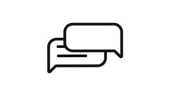 burbuja charla conversacion icono popular arriba mensaje video