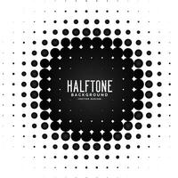 halftone circle frame background vector