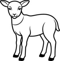 illustration of a goat vector