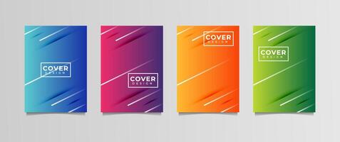gradation background set, suitable for background, poster, wallpaper, cellphone screen, banner and others vector
