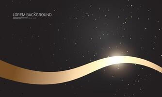 Abstract gold line wave, suitable for backgrounds, posters, wallpapers and more vector