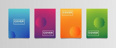 gradation background set, suitable for background, poster, wallpaper, cellphone screen, banner and others vector
