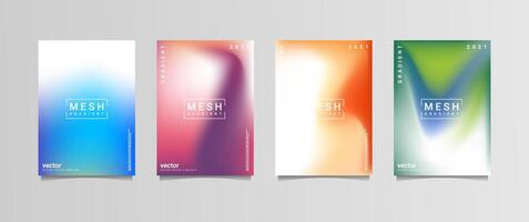 gradation background set, suitable for background, poster, wallpaper, cellphone screen, banner and others vector