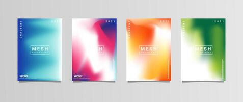 gradation background set, suitable for background, poster, wallpaper, cellphone screen, banner and others vector